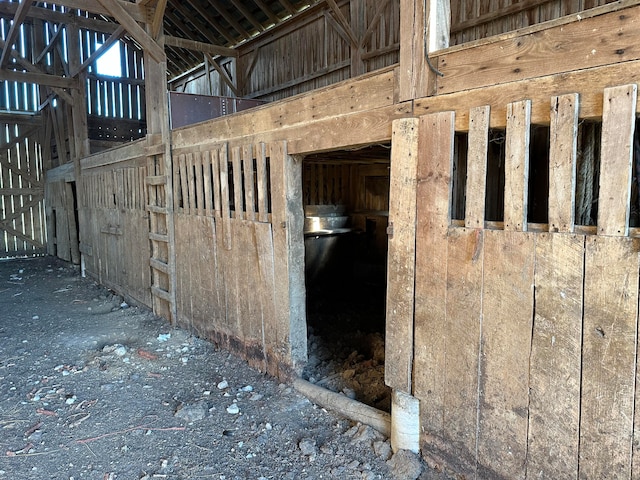 view of horse barn