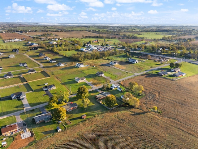 drone / aerial view featuring a rural view