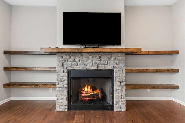 room details with wood-type flooring