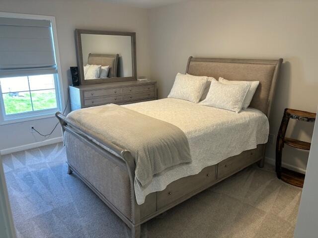 bedroom with carpet floors