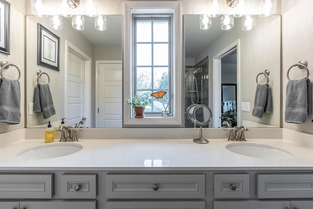 bathroom with vanity