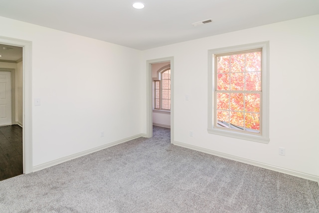 view of carpeted empty room