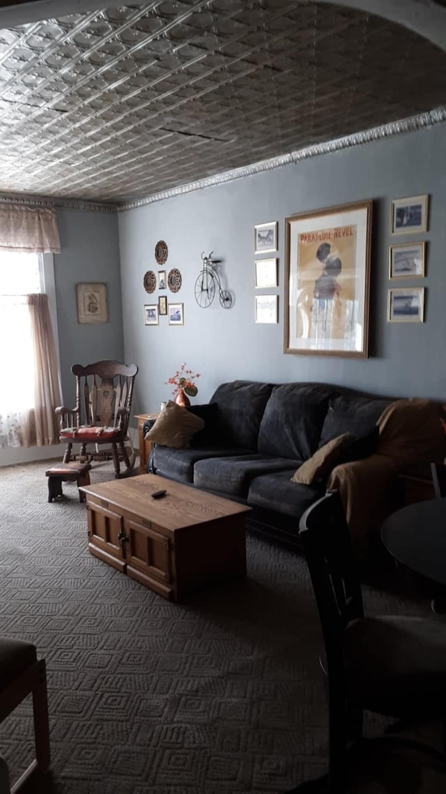 215 Main St N, Middletown, KY 40357 - living area with carpet flooring