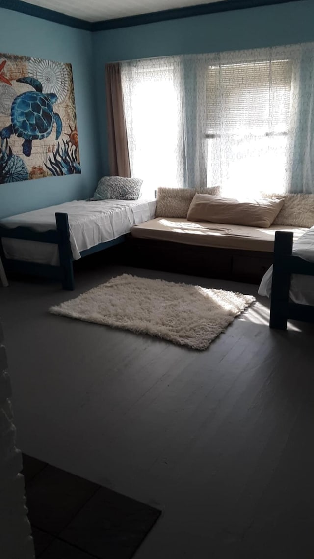 bedroom featuring hardwood / wood-style floors