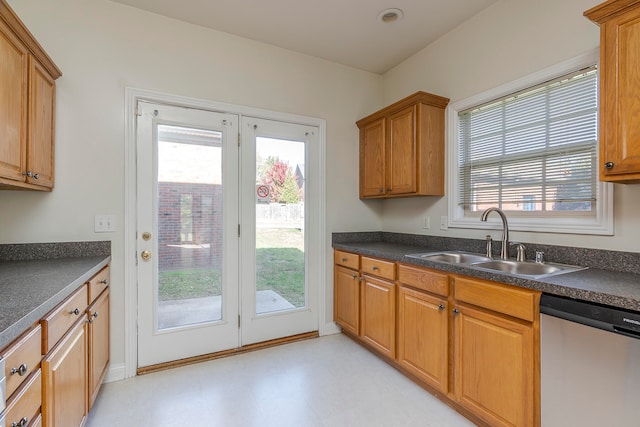 kitchen featuring dishwasher and sink