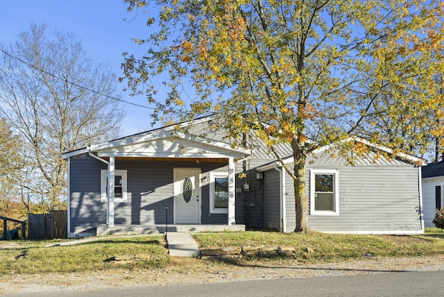 view of front of house featuring covered porch