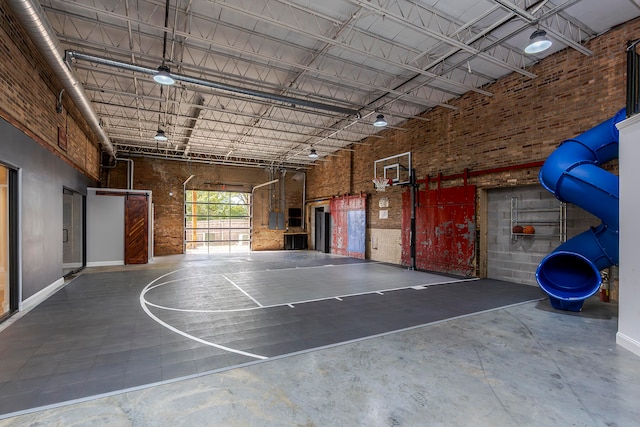 view of basketball court