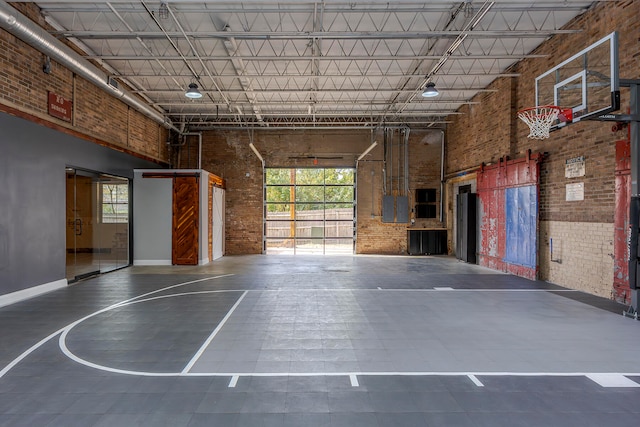 view of basketball court