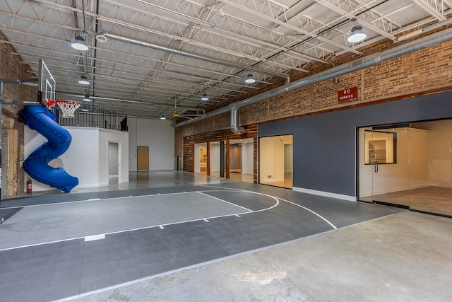 view of basketball court