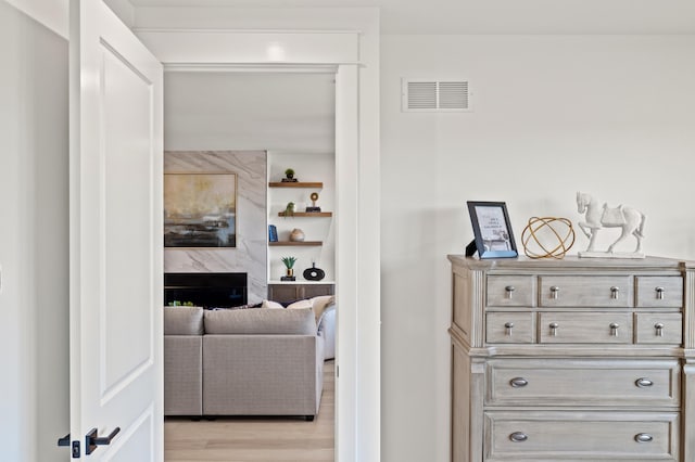 interior space with wood-type flooring