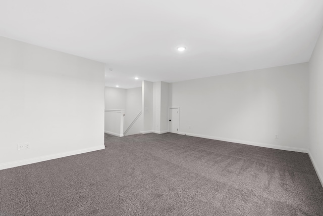 148 Nuthatch Trl, Georgetown, KY 40324 - empty room featuring dark colored carpet, recessed lighting, and baseboards