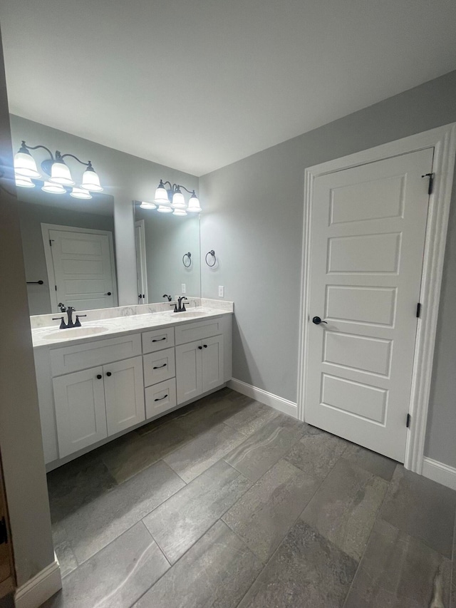 bathroom with vanity