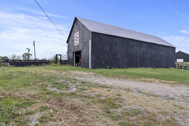 view of outdoor structure