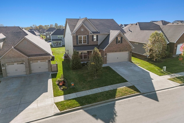 view of front of property with a front yard