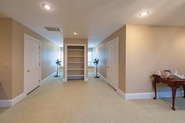 corridor with carpet