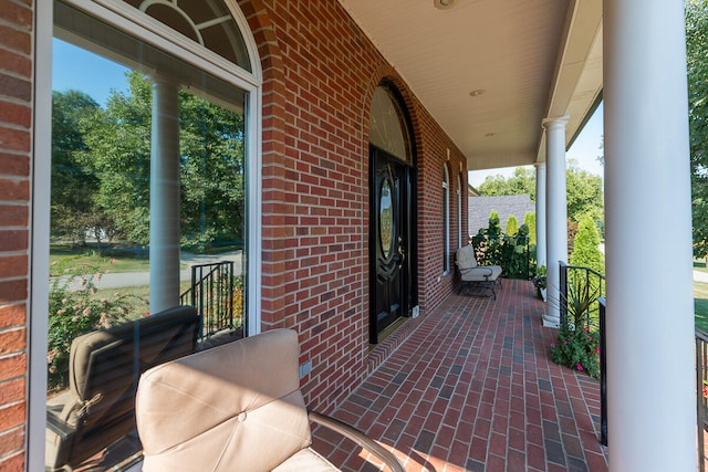 view of patio / terrace featuring a porch