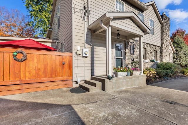 view of entrance to property