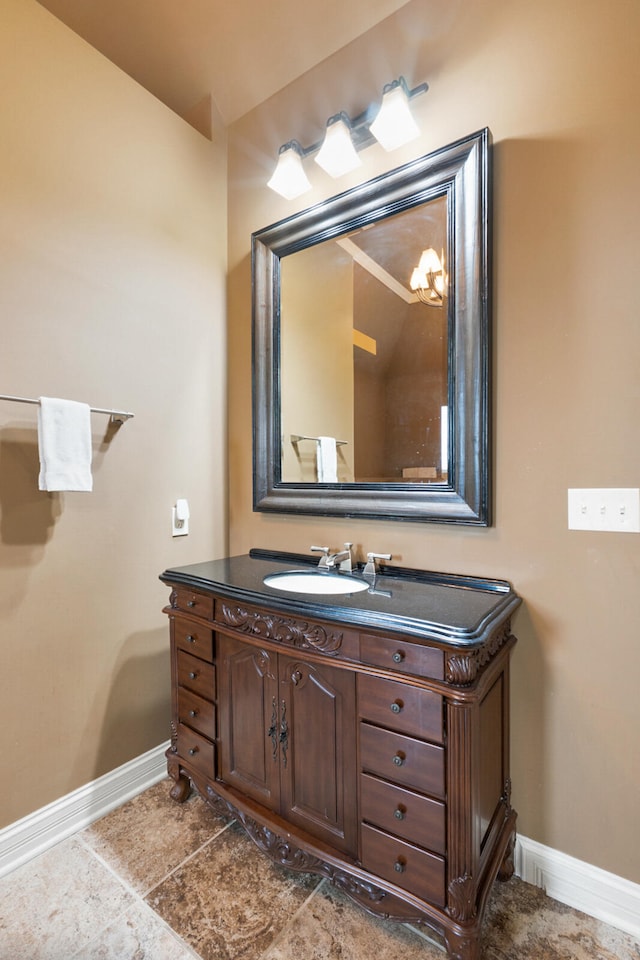 bathroom with vanity