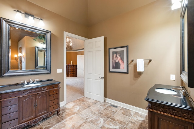 bathroom featuring vanity