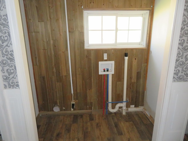 10 W Church St, Stanton, KY 40380 - laundry room featuring hookup for a washing machine and wood finished floors