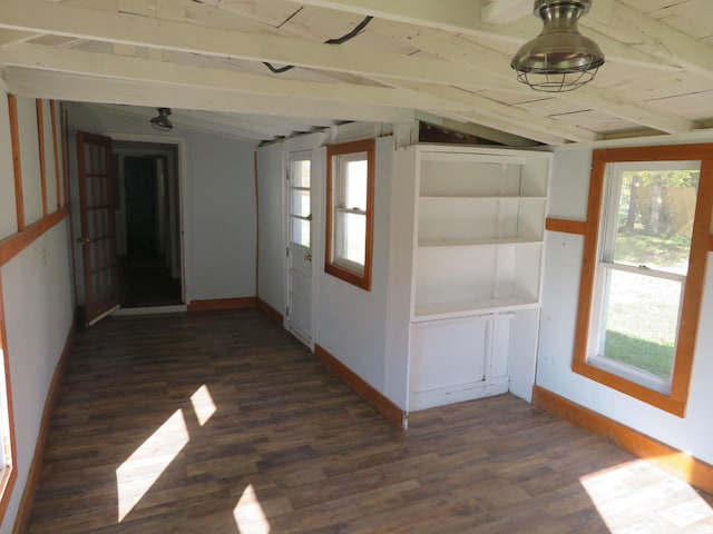 10 W Church St, Stanton, KY 40380 - hallway featuring dark wood-type flooring and baseboards