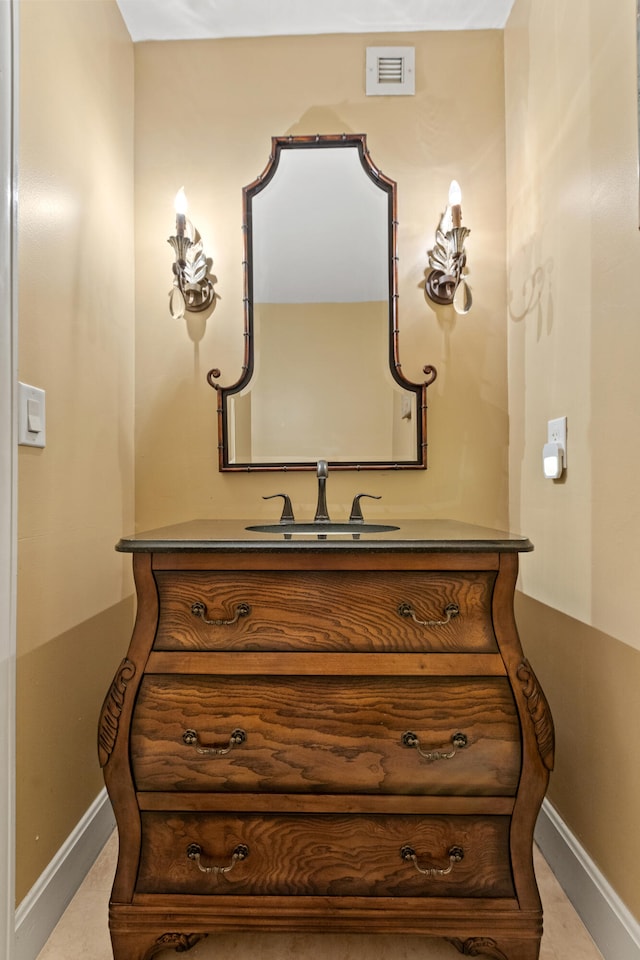 bathroom featuring vanity