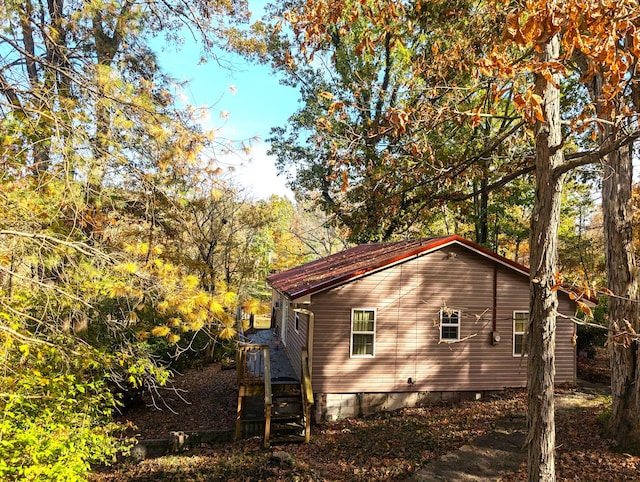 view of side of property