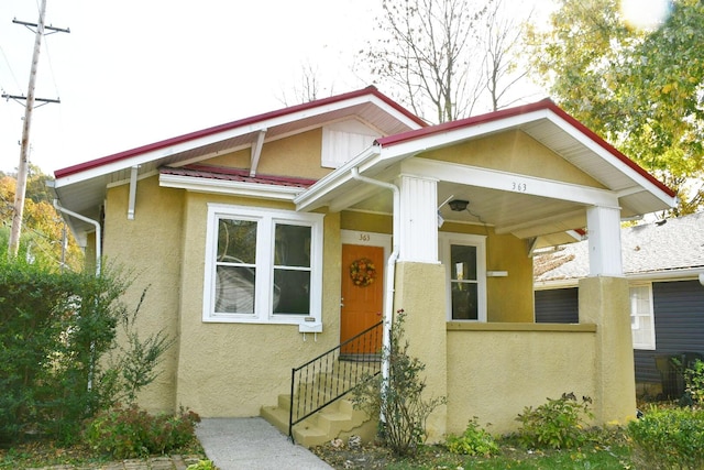 view of front of home