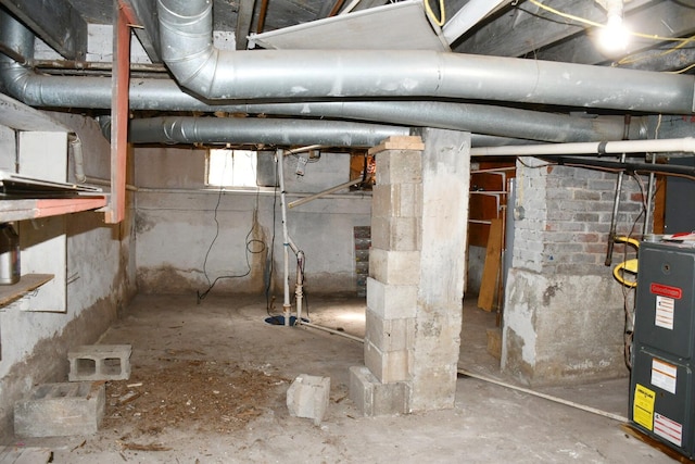 view of basement