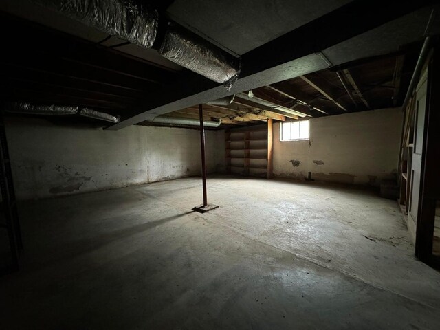 view of basement