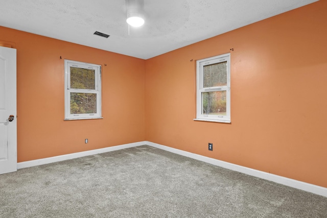 223 Sycamore Rd, Stanton, KY 40380 - unfurnished room with a ceiling fan, carpet floors, baseboards, and plenty of natural light