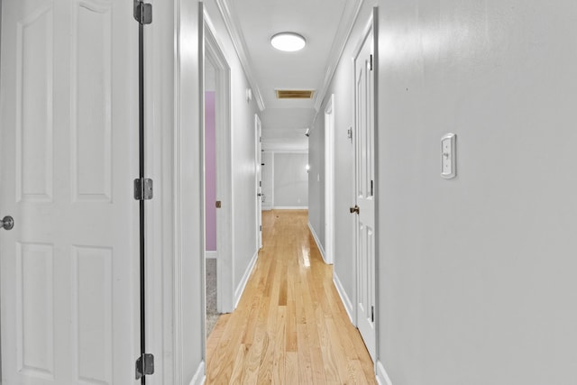 223 Sycamore Rd, Stanton, KY 40380 - corridor with light wood finished floors, baseboards, and visible vents