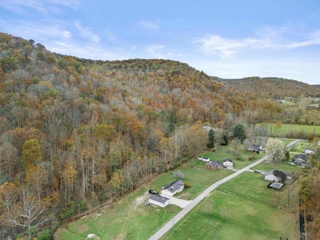 223 Sycamore Rd, Stanton, KY 40380 - aerial view with a wooded view and a mountain view