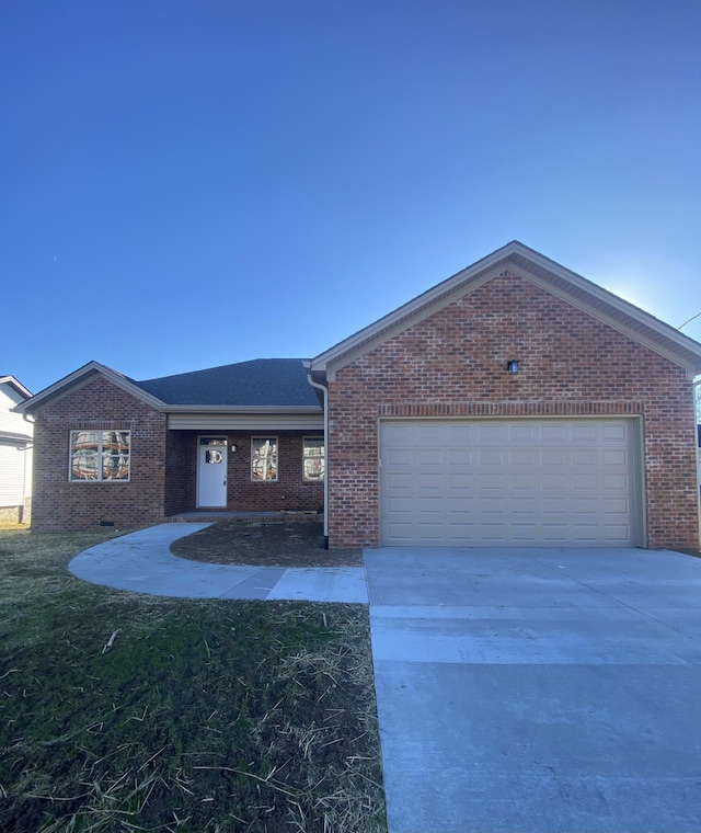 view of front facade featuring a garage