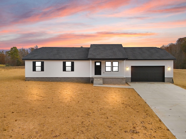 view of front of house featuring a garage