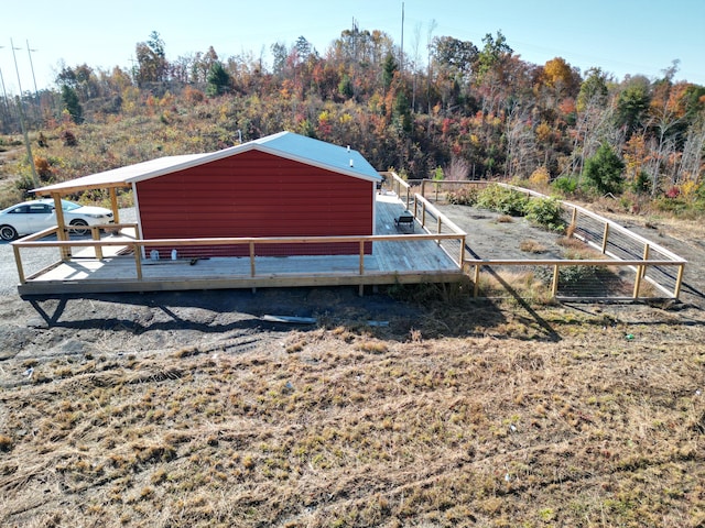 view of outdoor structure