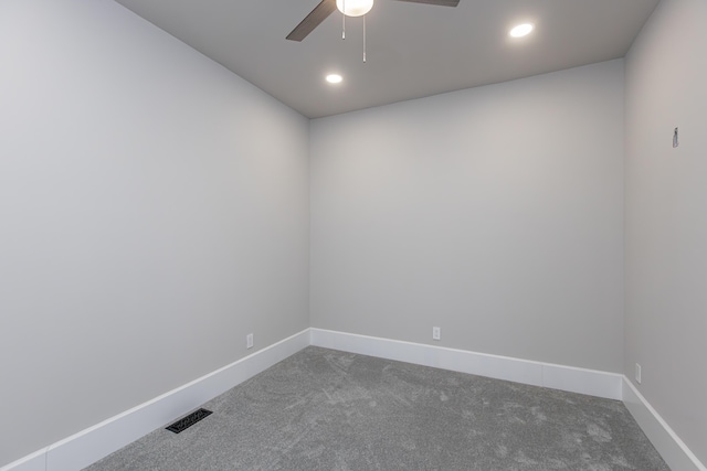 2528 Leland Ln, Lexington, KY 40503 - empty room featuring carpet, a ceiling fan, recessed lighting, and baseboards