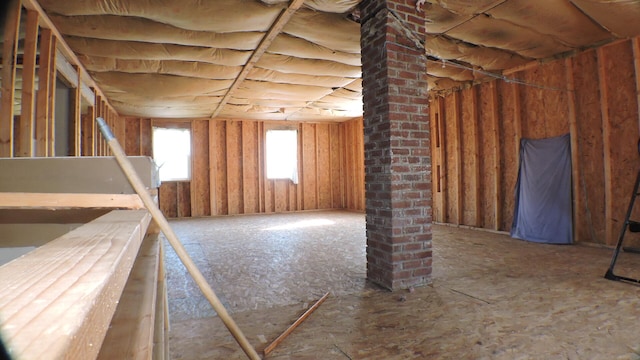 view of attic