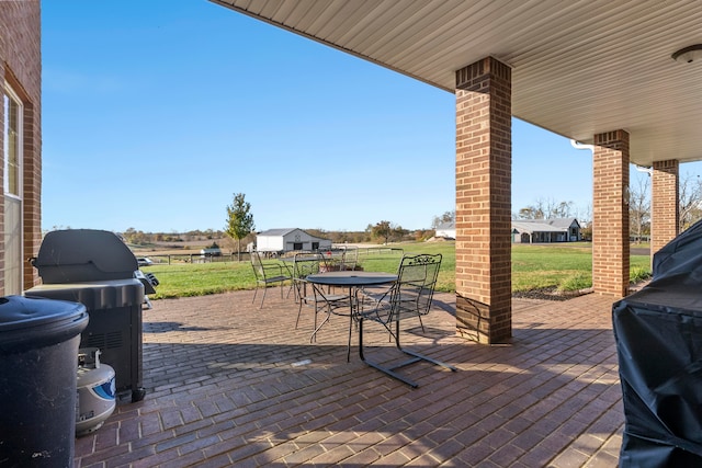 view of patio / terrace with grilling area