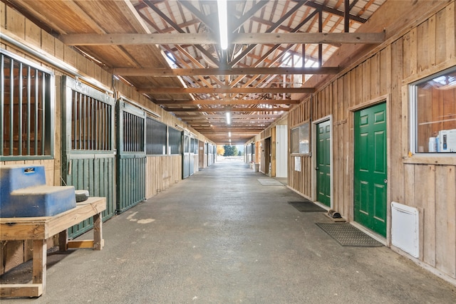 view of horse barn