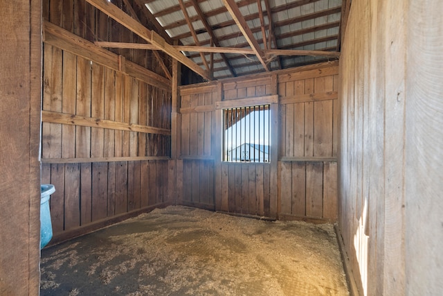 view of horse barn