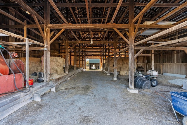 view of horse barn