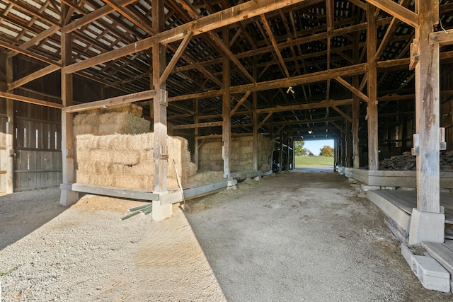 view of horse barn