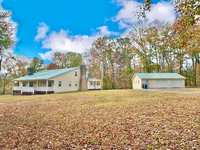 exterior space with a lawn