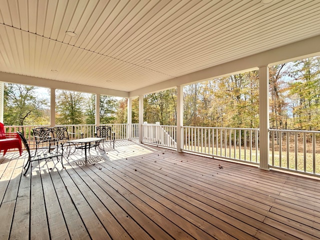 view of wooden terrace