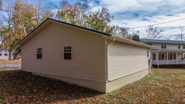 view of home's exterior