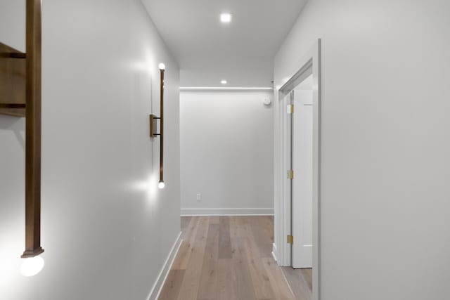 106 W Vine St Unit 407, Lexington, KY 40507 - corridor with light wood-type flooring, baseboards, and recessed lighting