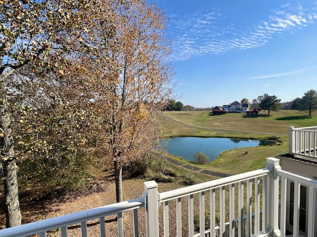 view of water feature