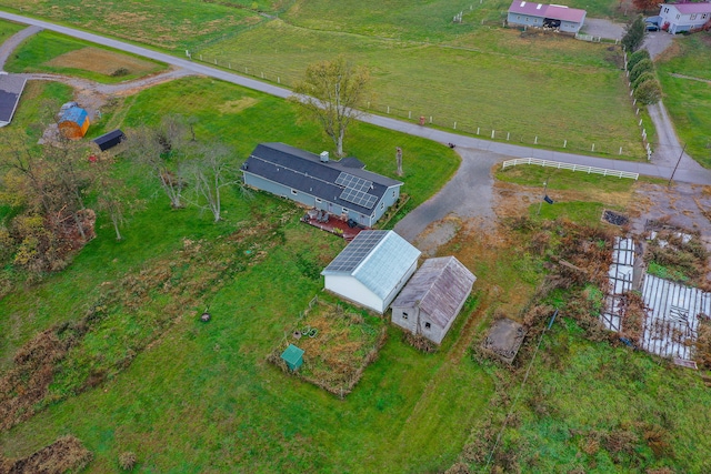 bird's eye view featuring a rural view