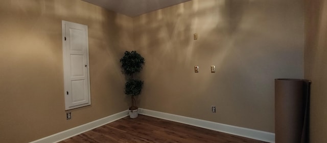 washroom featuring dark hardwood / wood-style floors